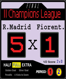 Real Madrid 5x1 Fiorentina