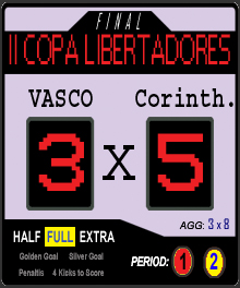 Vasco 3x5 Corinthians