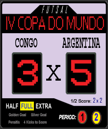 Congo 3x5 Argentina